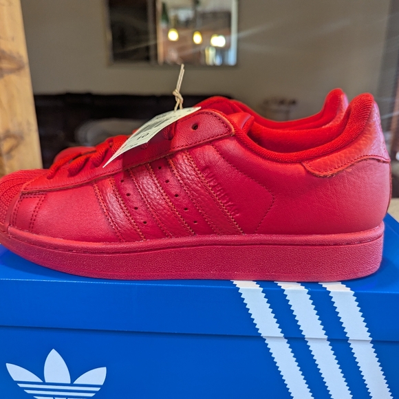 Adidas Superstar Classic Sneakers - Red Men's 9 NIB